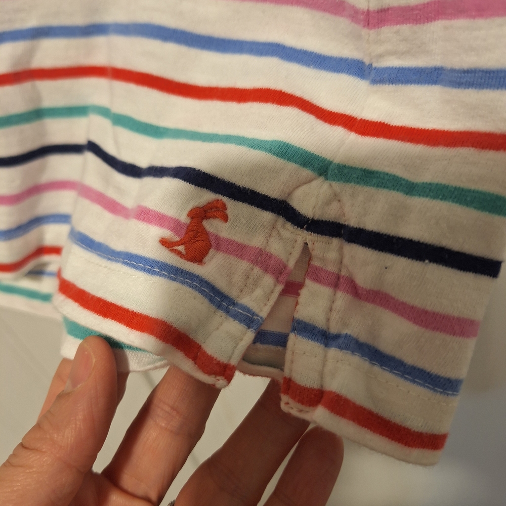 Colorful Striped Short Sleeve Tee - Picture 4 of 10